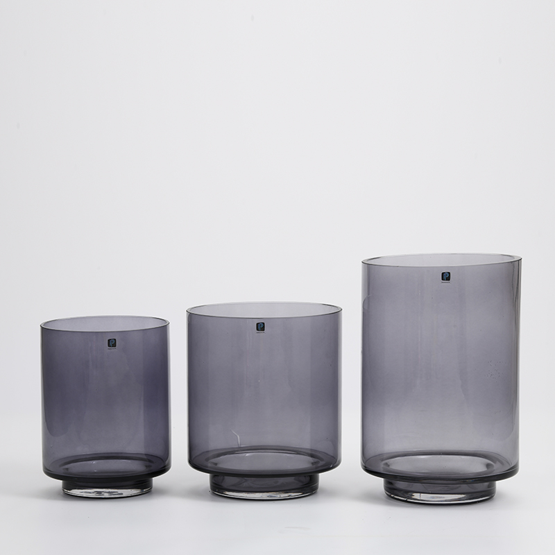 Modern minimalist romantic wooden glass candle holder