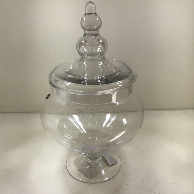 Wholesale Handmade Glass Apothecary Jar Candy Jar Wth Glass Lid Apothecary Jar Candy Buffet Container