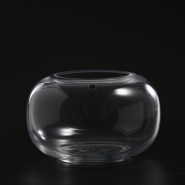 Hot sale transparent heavy duty glass candle holder manufacture supply