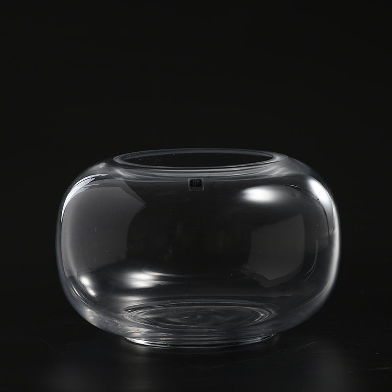 Hot sale transparent heavy duty glass candle holder manufacture supply