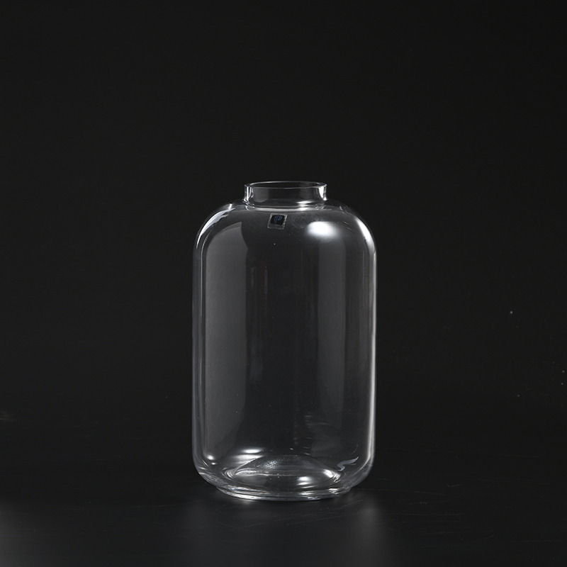 Nordic design home or cafe decoration different patterns and sizes transparent hand-blown glass flower vase