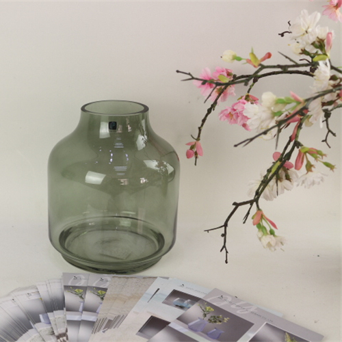 Decorative Colored Glass Flower Vase Cylinder Flower Glass Vase With Competitive Price