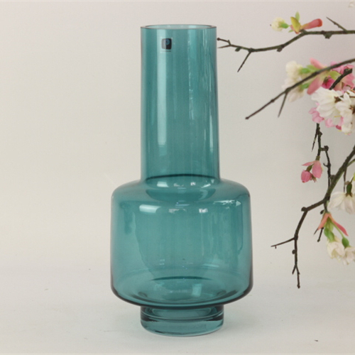 Wholesale Glass Vase Jar Colored Glass Flower Vase Cylinder Flower Glass Vase