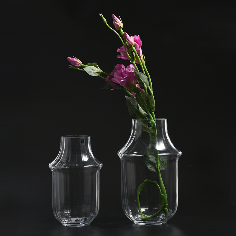 Wedding decoration modern design glassware glass vase jar design for tabletop flower vase