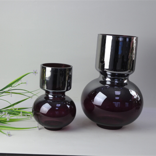 Wholesale Wall Desktop Decoration Reflective material Plant Terrarium Geometric Glass Vase