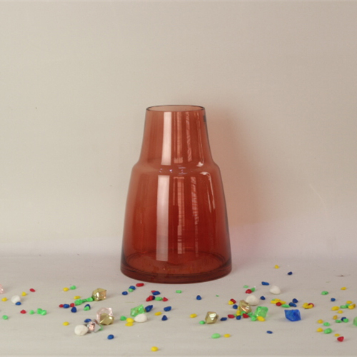 In Stocked Hand Made Clear Transparent Ball Shape Flat Round Glass Vase For Flower