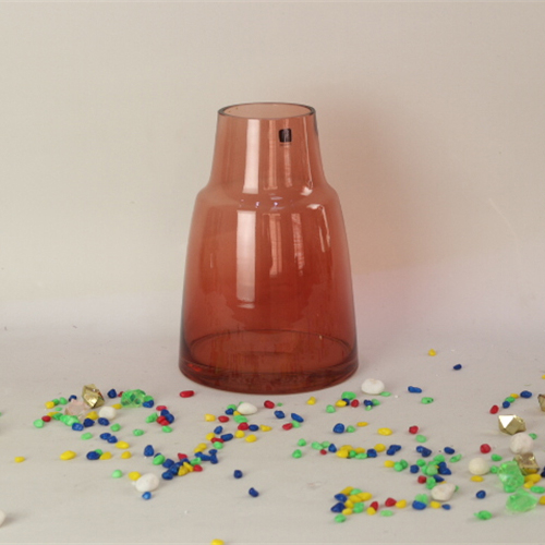 In Stocked Hand Made Clear Transparent Ball Shape Flat Round Glass Vase For Flower