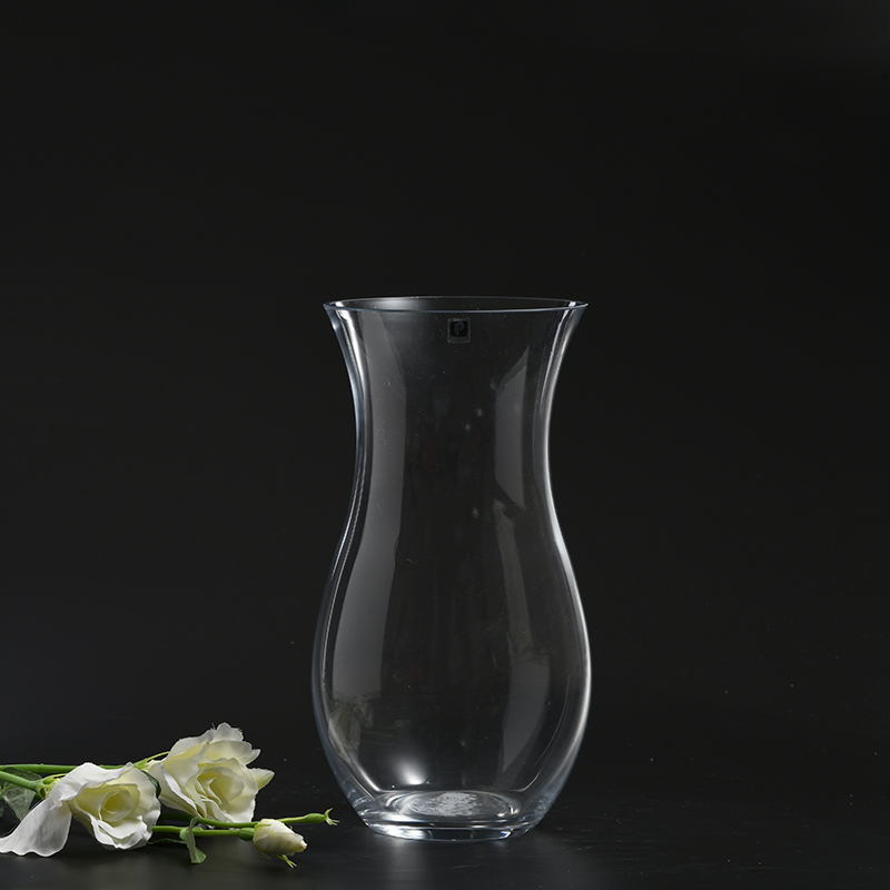 2021 Wholesale Hot Selling Round clear Modern Home Decoration Glass Flower Vase