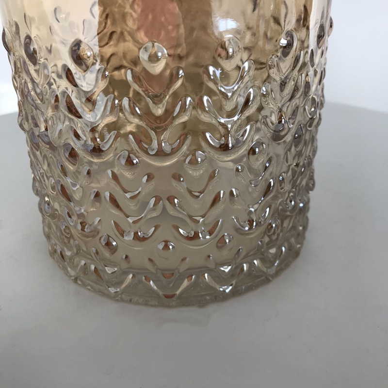 Golden Diamond Teardrop Shape Hanging Geometric Terrarium Table Decoration Flower Glass Vase for Plant