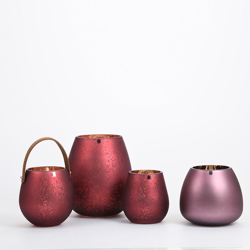 Dark color European classic style Luxury flower glass vase manufacture supply