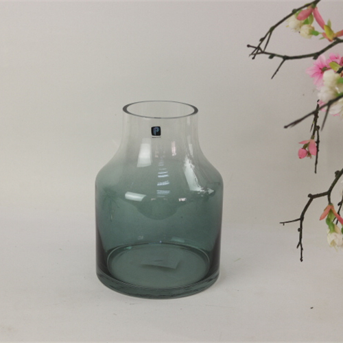 New design gradient color glass vase hydroponic vase flower arrangement glass vase