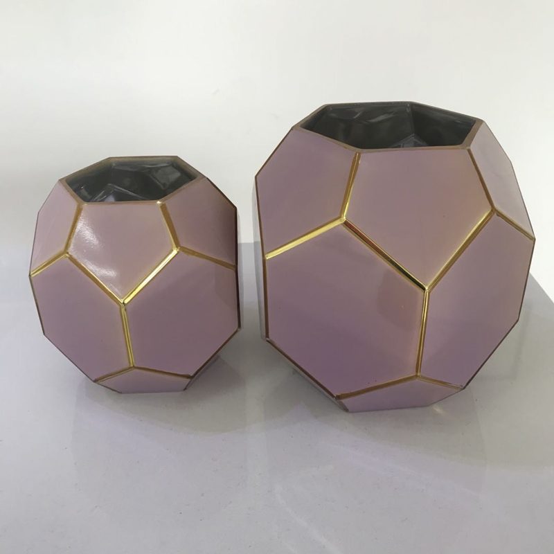 Wholesale Handmade Blown Round Clear Glass Bud Vases For Home Decor