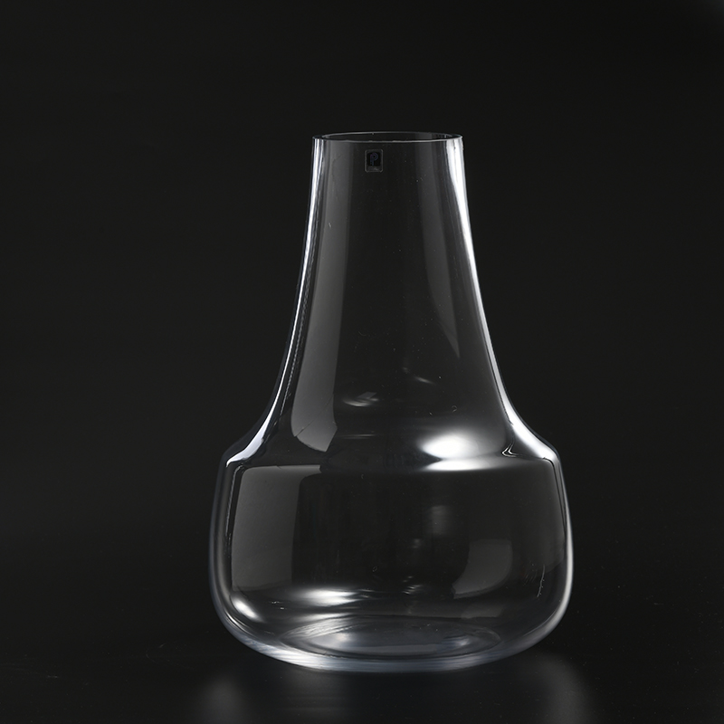 Hot sell open mouth special design different patterns and sizes hand-blown glass flower vase