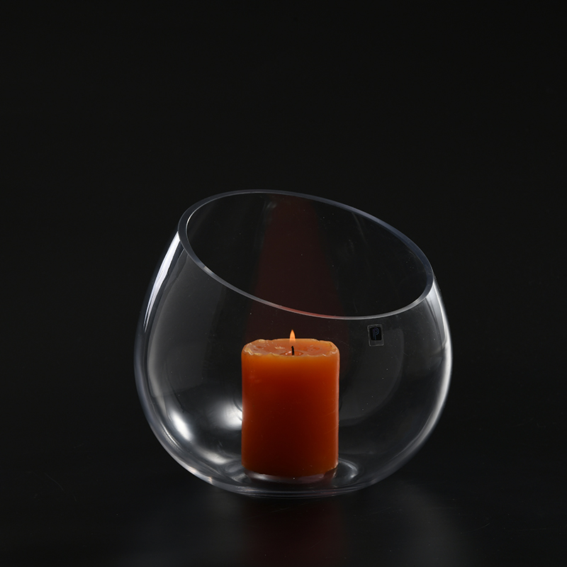 Home decoration glassware manufacture supply hot sale design glass candle holder on sale