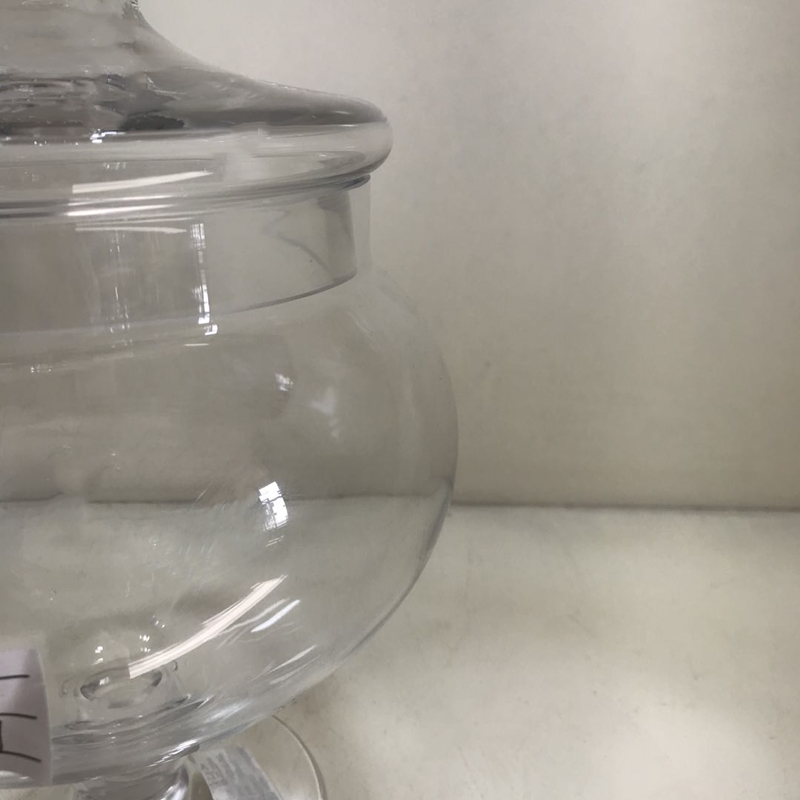 Wholesale Handmade Glass Apothecary Jar Candy Jar Wth Glass Lid Apothecary Jar Candy Buffet Container