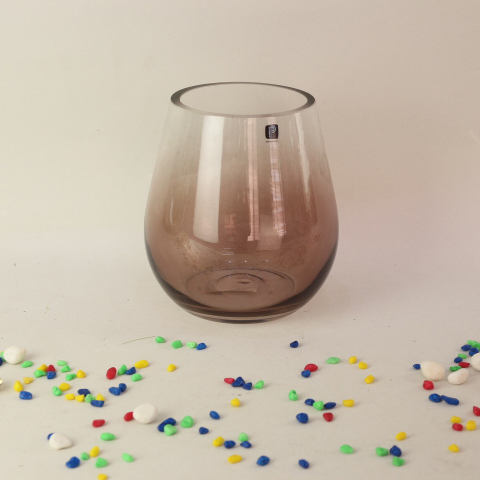 Custom size handblown decorative wedding centerpieces and home decoration colored art glass flower vase