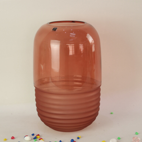 2021 New arrival home decor colorful fancy design glass vase for wedding decoration