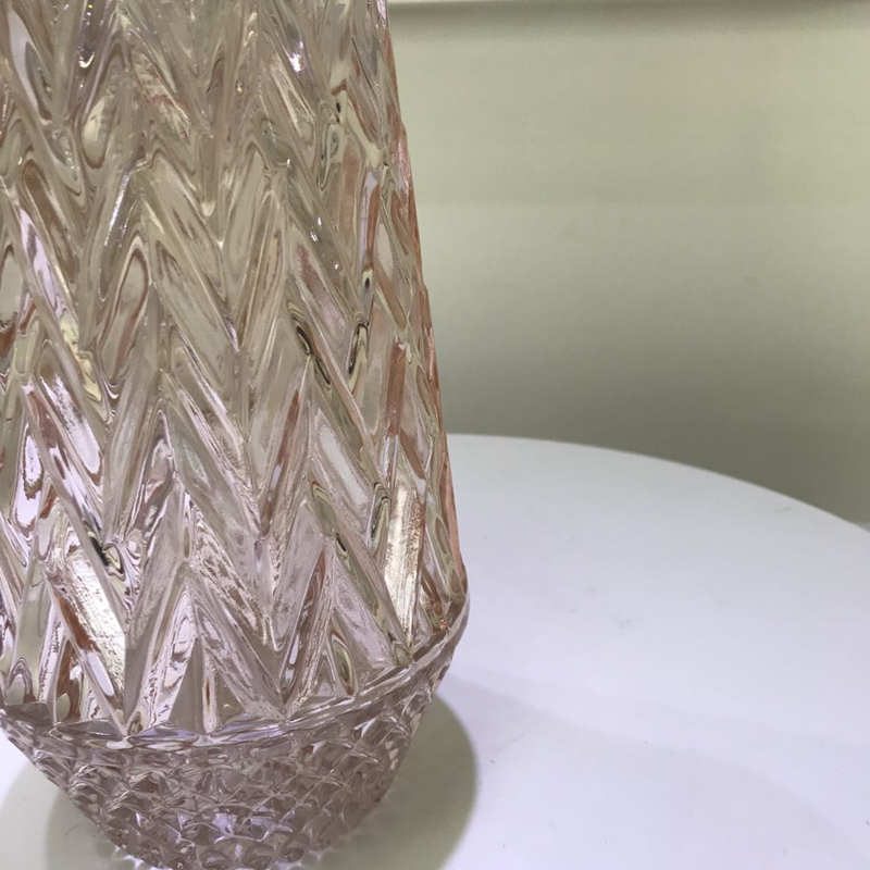Clear Glass Vase with Ceramic high quality Stand White Porcelain Glass Vase Ceramic Stand