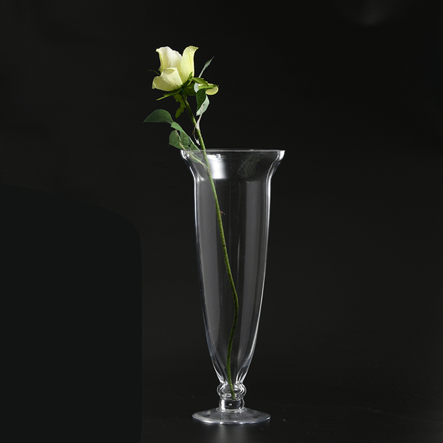 European style glassware creative classic design glass flower vase for home deco on sale
