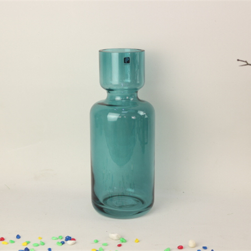 Centerpiece Decorative Colored Clear Glass Flower Vase