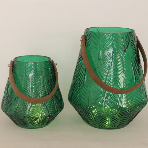 Customized decorative vintage glass metal lantern candlestick candle holder for home decor