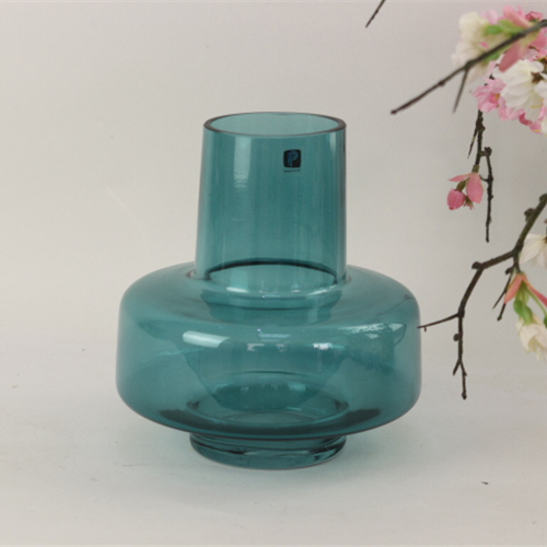 Home Decoration Accessories Circular Mini Colorful Glass Vase Crystal Flower Desk Decoration Vase