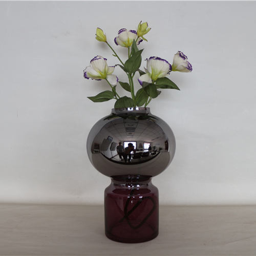 Wholesale Customized Unique Design Decorative Specular Crystal Glass Vase For Home And Office