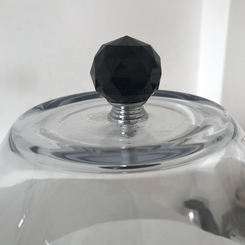 Factory direct sale Fashion Clear Glass Cake Cover Cake Dome Cover Cake Stand with Cover