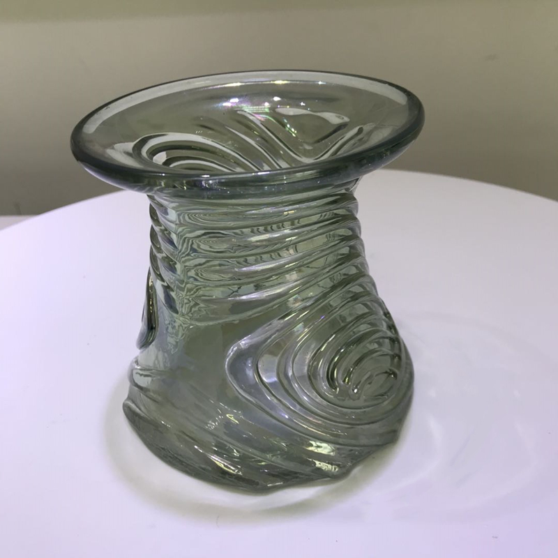 Large stock Ornament Cactus Glass Novelty Vase For Garden Decoration