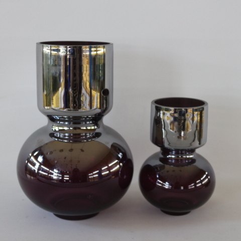 New unique design short colorful glass vases flower vases for decoration
