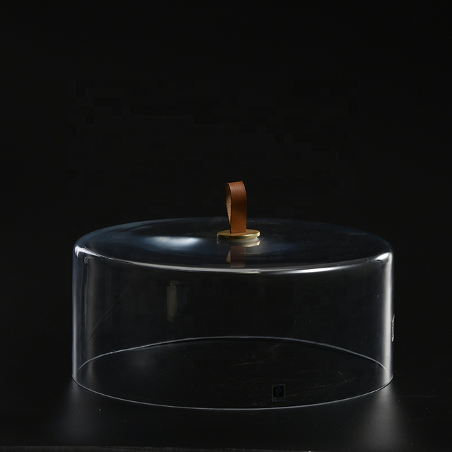 Best selling household wooden cake stand transparent dessert table tray cake stand