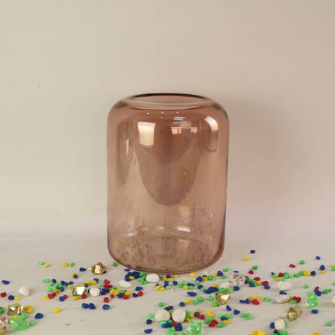 Hot sale antique classic design home decoration floor flower glazed cylinder glass vases