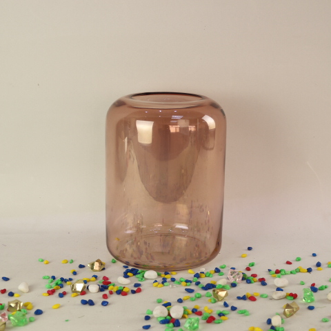 Hot sale antique classic design home decoration floor flower glazed cylinder glass vases