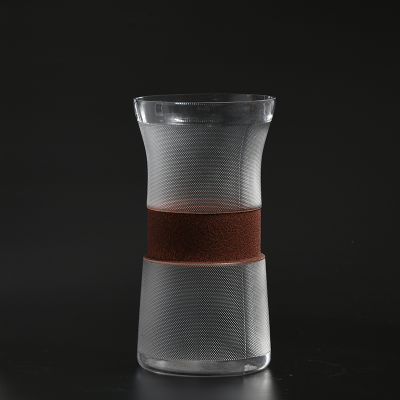 Fashion design modern decoration transparent glass vase for home or cafe on sale