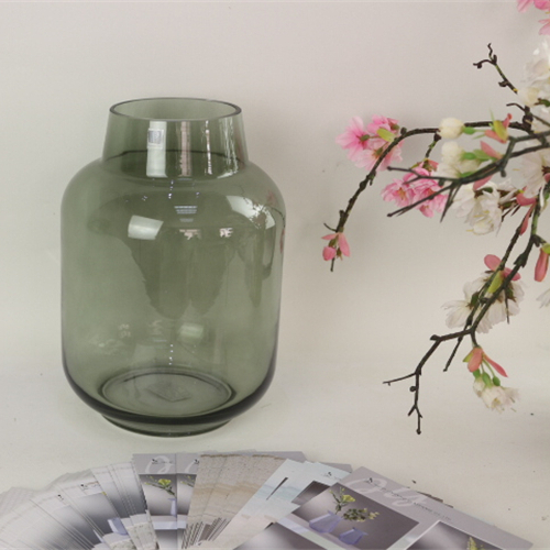 Home Decoration Plant Pot Cylinder Flower Glass Vase Crystal Glass Flower Vases