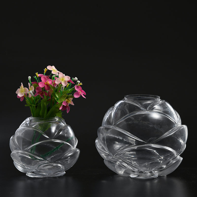 Transparent Nordic design modern style creative glass flower vase on sale