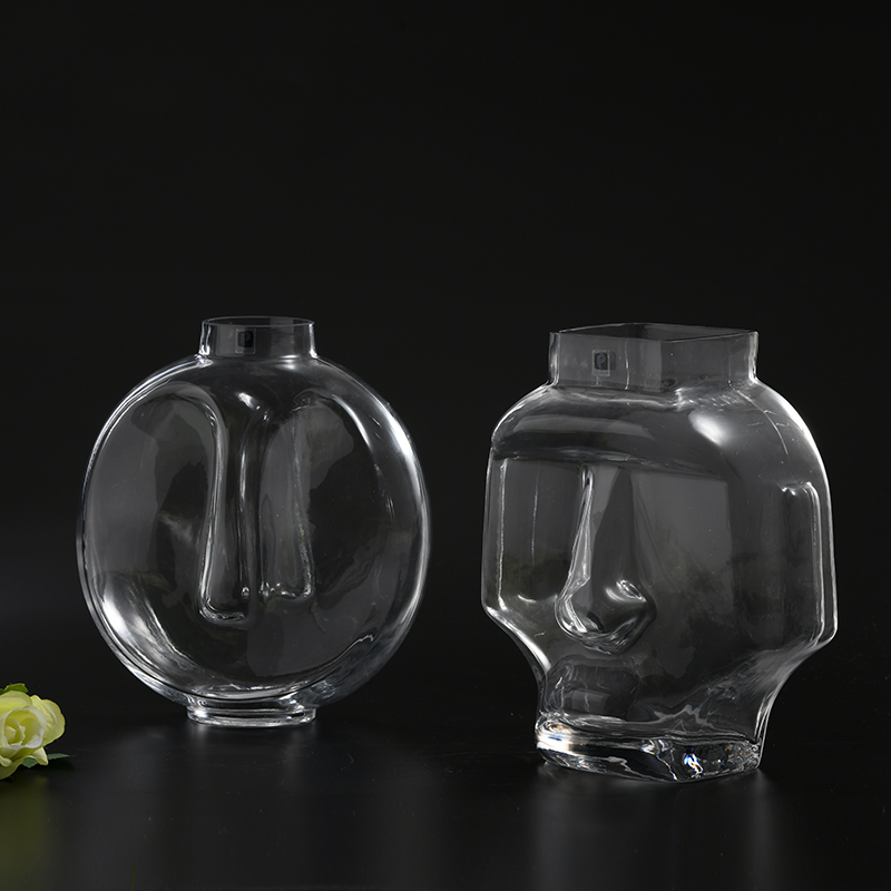 Transparent Nordic design modern style creative glass flower vase on sale