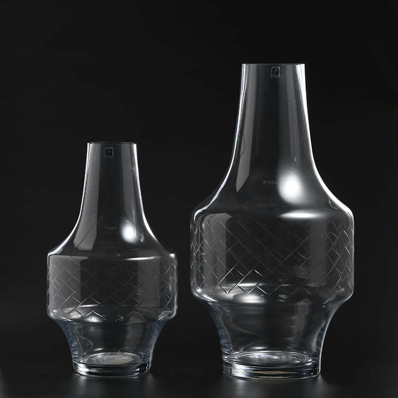 Classic Style home or cafe decoration on sale hand-blown glass flower vase on sale