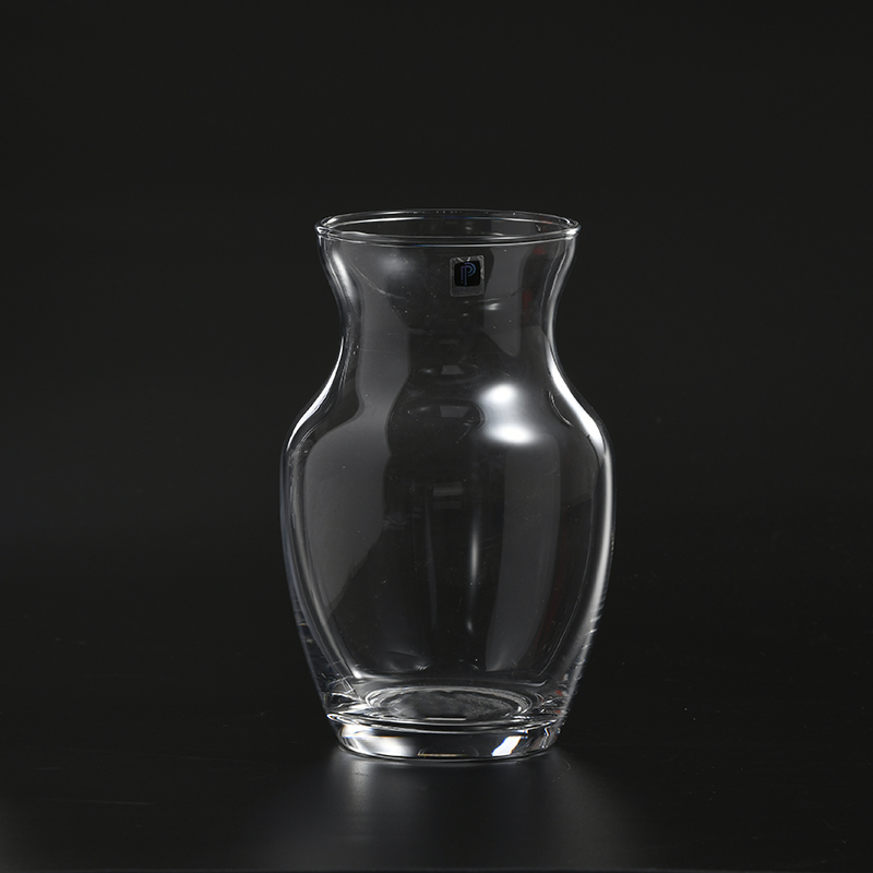 Classic Style Clear Tall Flower Plant Bud Decorative Recycled Glass Vase for Wedding/Christmas