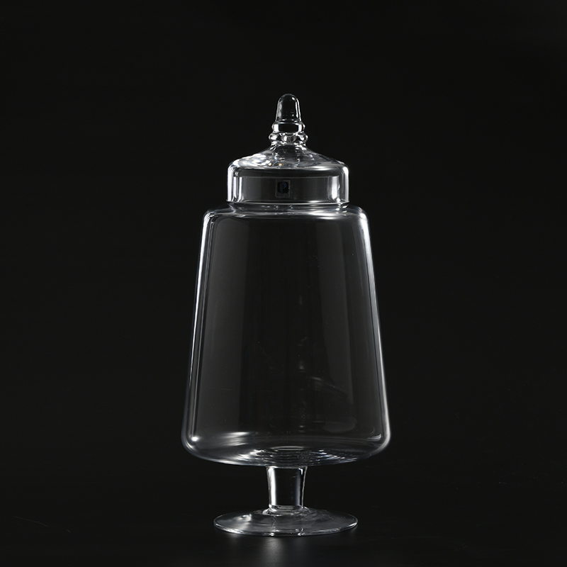 Hand-blown transparent glassware for food storage Candy Jar glass marshmallow jar from Chinese manufacture directly