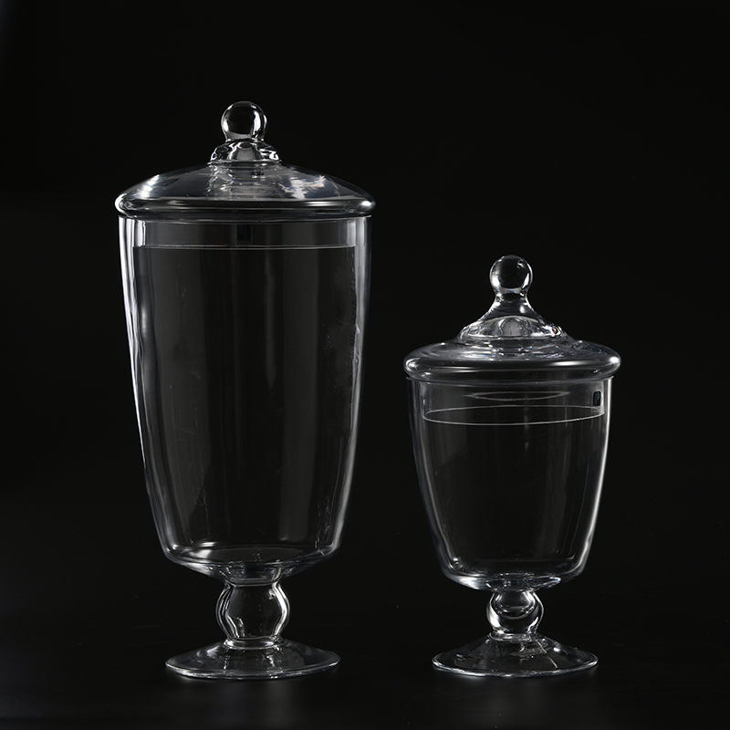 Hand-blown transparent glassware for food storage Candy Jar glass marshmallow jar from Chinese manufacture directly