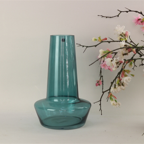 Best quality indoor home decorative clear multi-colored cylinder simple design glass vase