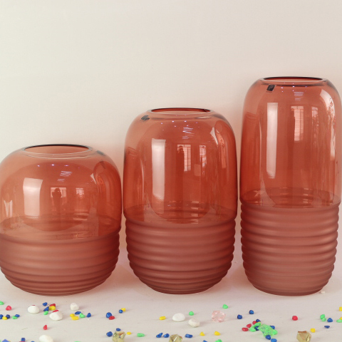 Wholesale Handmade Nordic Wedding Garden Home Decorative Creative Glass Pot Flower Vase
