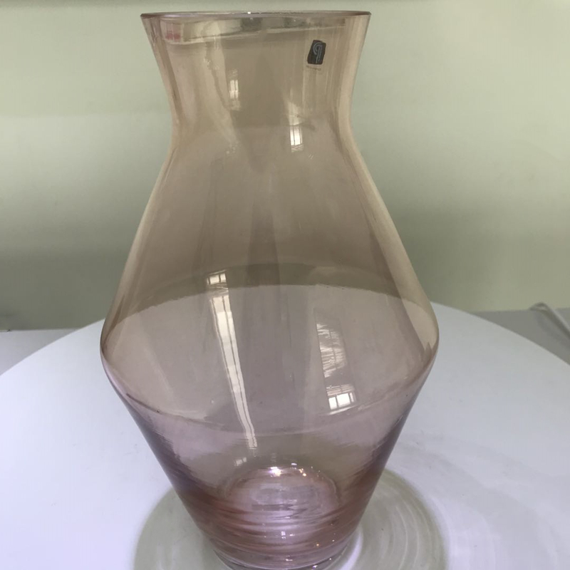 Wholesale clear crackle glass vase bowl for wedding centerpieces