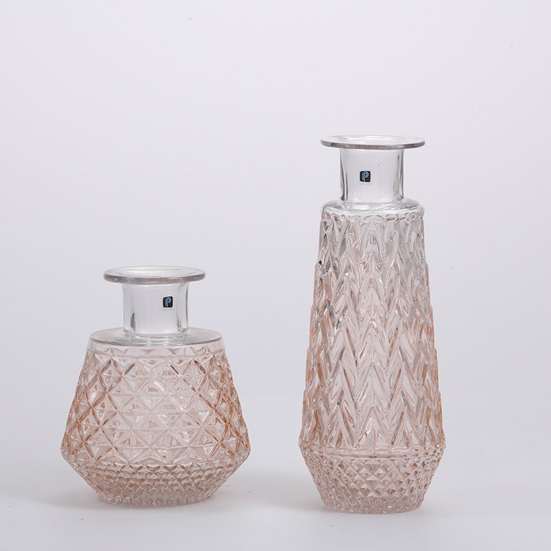Heavy duty classic style glassware with open mouth and electro-water processing glass flower vase Chinese manufacture