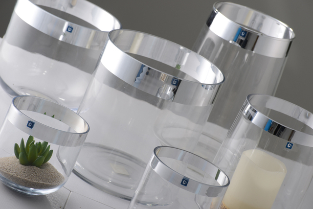 2020 New design Factory wholesale hand made blown cylinder glass Candle Holders