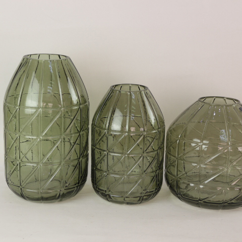 Home Goods Decorative Geometric Vase Unique Design Special Blown Manufacturer