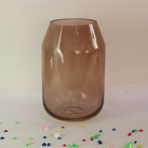 Dried flowers transparent thin glass vase home decoration accessories good-looking props