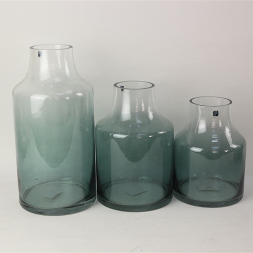 Customized Home decoration color gradient european stylish style hydroponics glass vases
