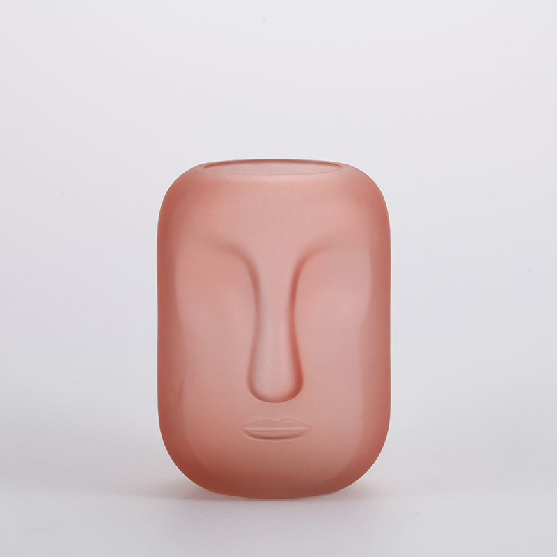European style home decoration essential product human face shape vase